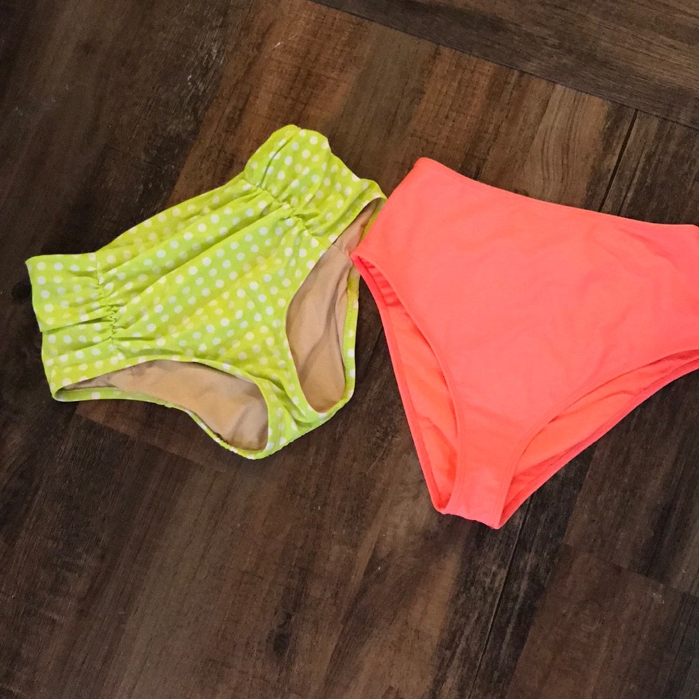 Lot of 2 high waisted bikini bottoms